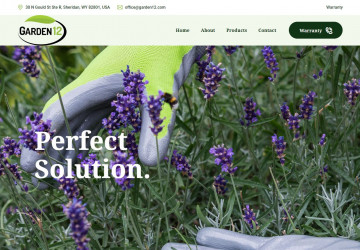 Garden12 website Image